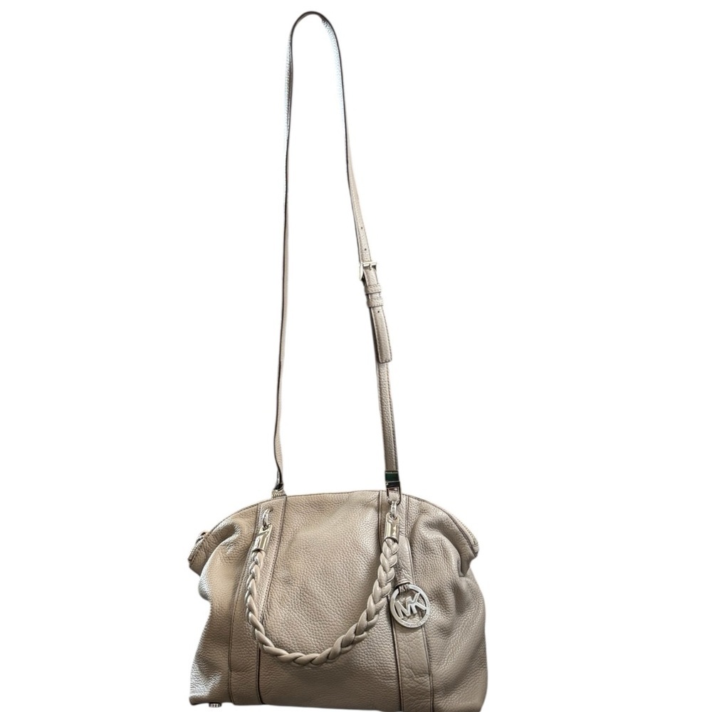 Michael Kors Taupe Leather Shoulder Bag - Picture 5 of 11